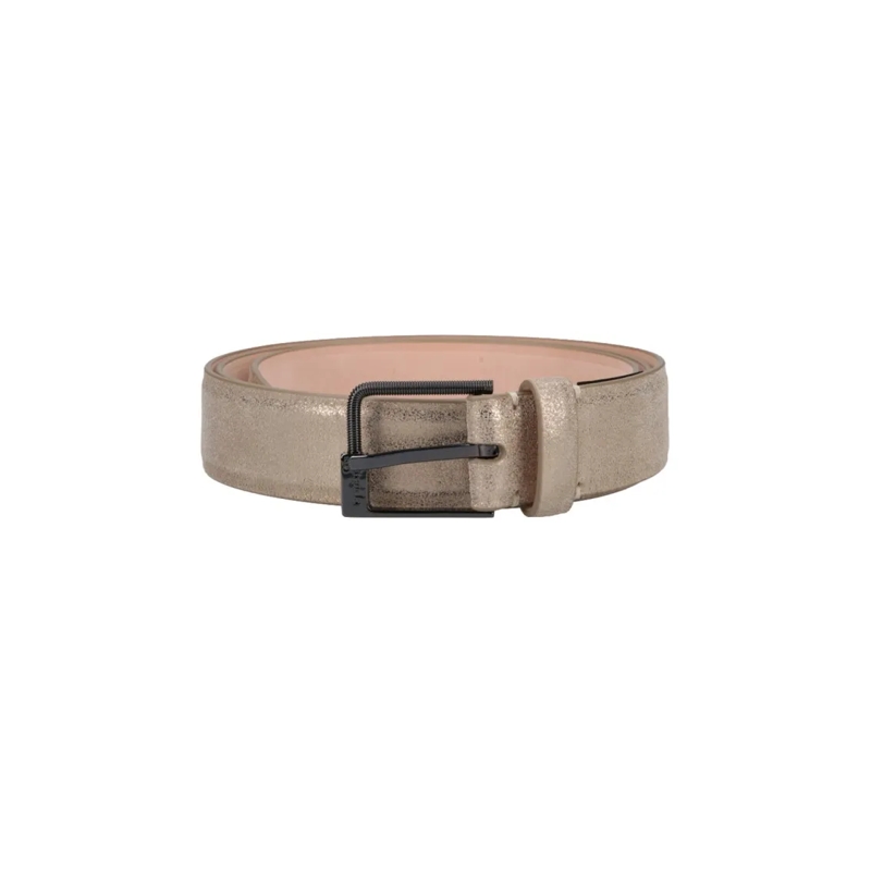 Maison Margiela Riem Cream Belt With Minimalist Design And Classic Buck Neutrals