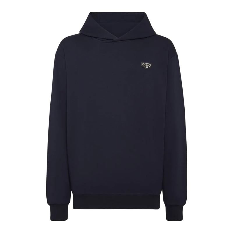 Philipp Plein Top Hoodie Iconic Plein dunkel-blau