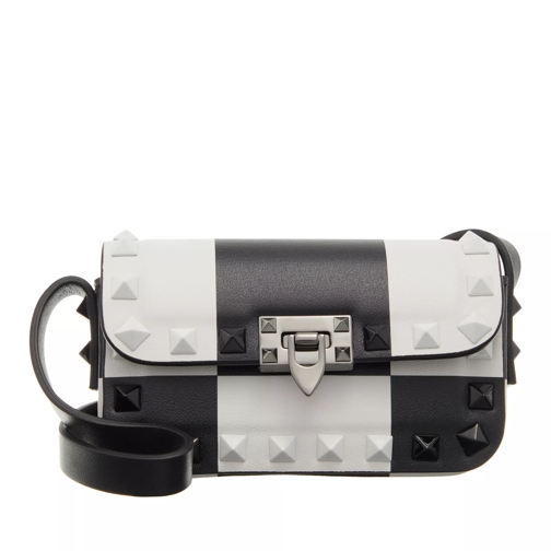 Valentino Garavani Rockstud Mini Shoulder Bag Black and Milk Mikrotasche