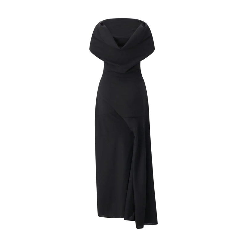 Magda Butrym Maxikleid Maxikleid aus Wolle schwarz(Image 2)