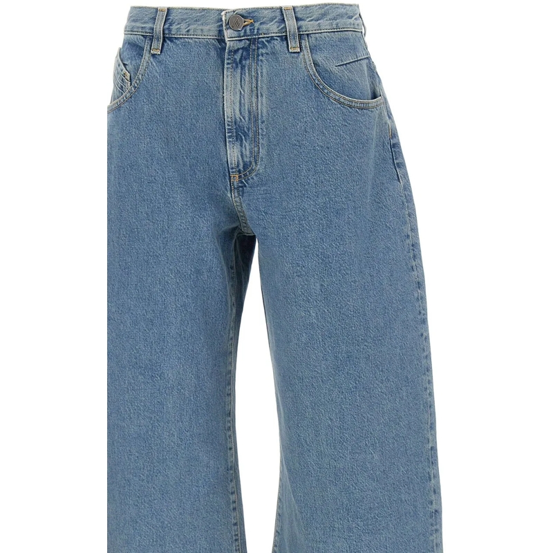The Attico Boyfriend-Jeans Shorts Blue blau(Image 5)