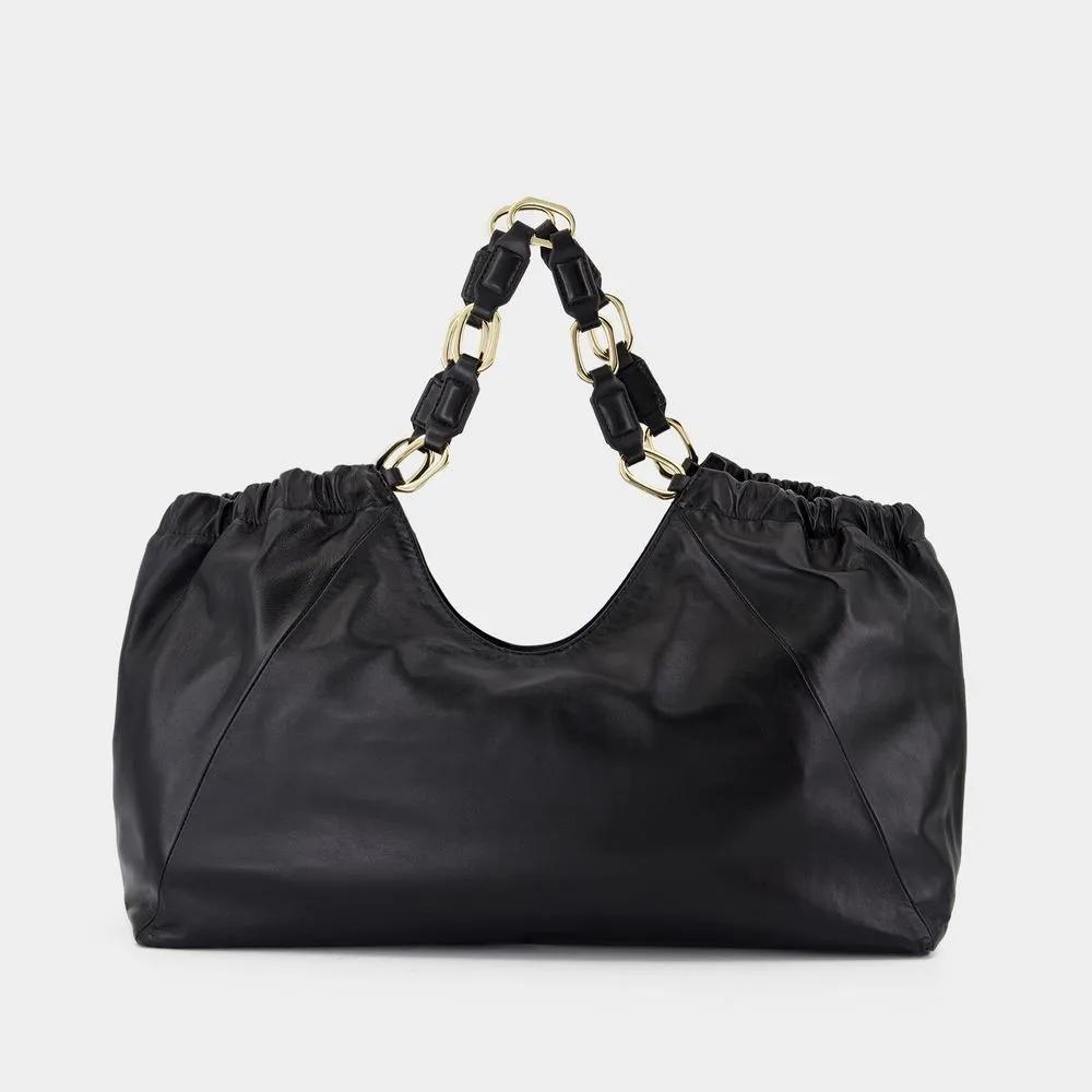 Anine Bing Totes & shoppers Kate Medium Tote Leather Black in zwart