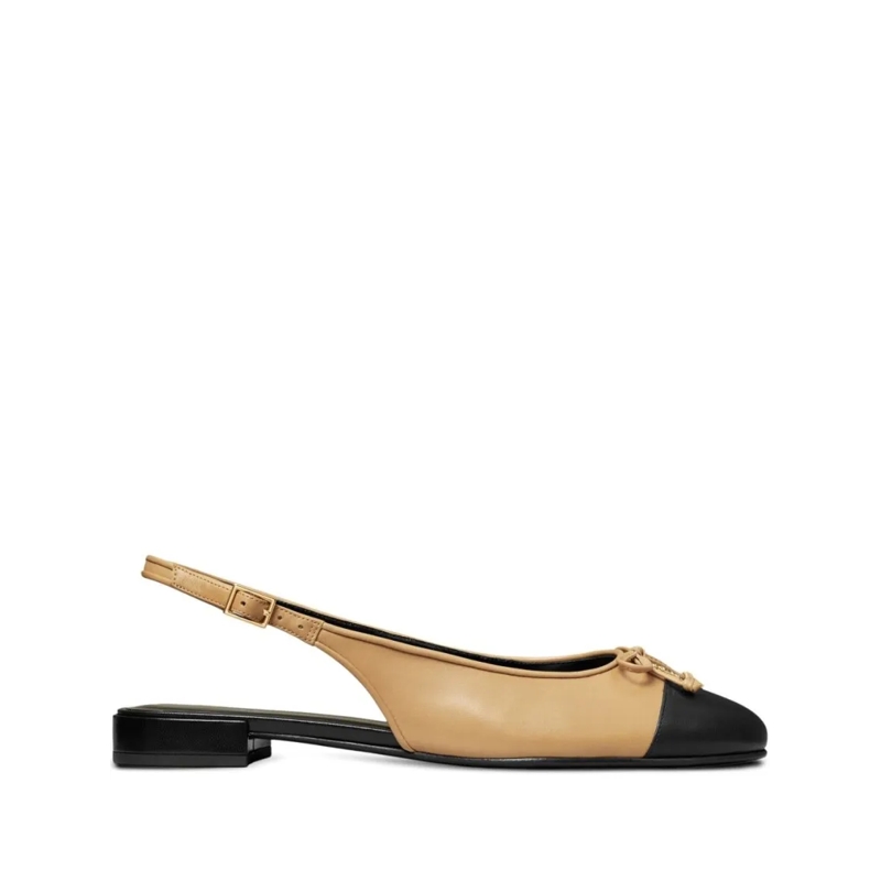 Tory Burch Balletschoenen Slingback Flat Shoes With Pointed Toe Neutrals