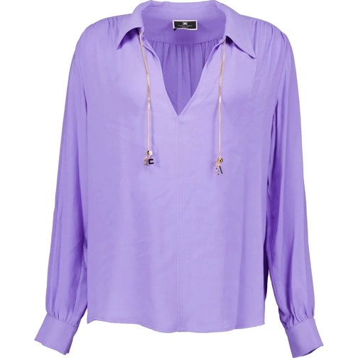 Elisabetta Franchi Blusen Shirts Purple lila