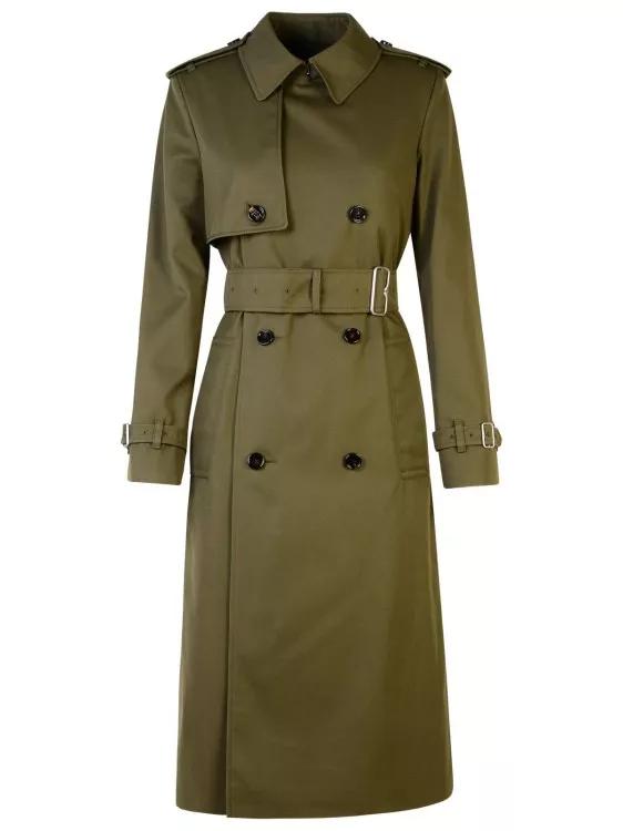 Burberry - Green Cotton Blend Trench Coat - Größe 6 - green