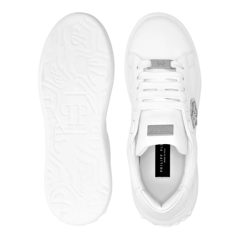 Philipp Plein Low-Top-Sneaker Lo-Top Turnschuhe Hexagon weiss(Image 4)