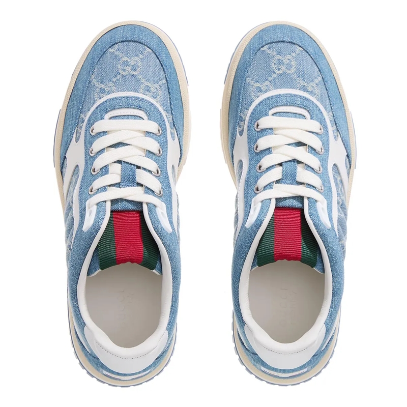 Gucci Low-Top-Sneaker WREWEB SNKR GG DENIM W/WEB(Image 6)