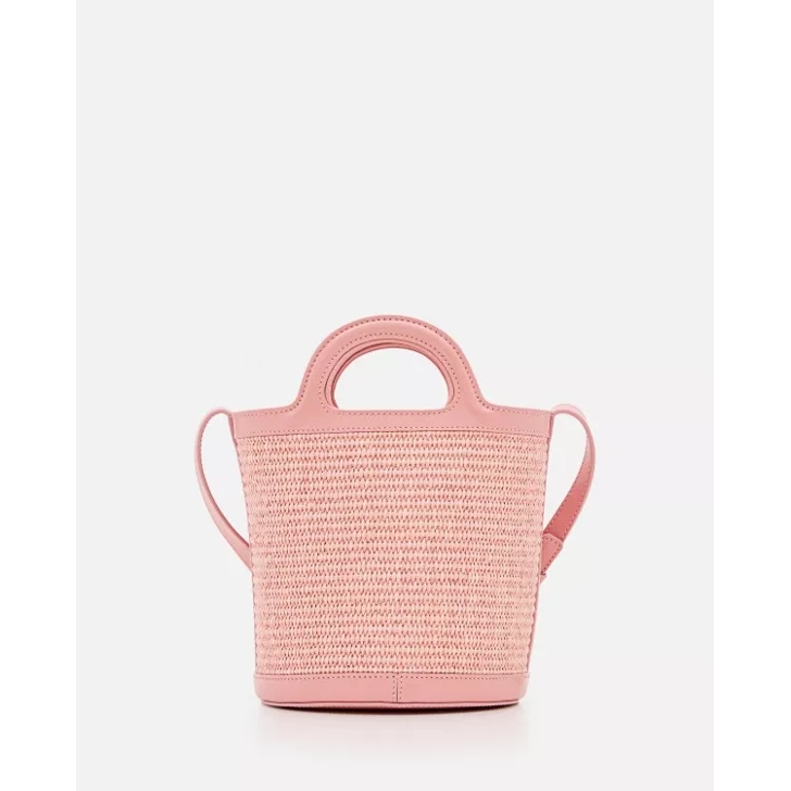 Marni Pink Logo Embroidered Bag Pink Sac a bandouliere