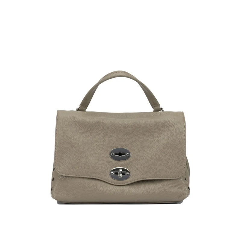 Zanellato Sac à bandoulière Grained Leather Shoulder Bag Brown