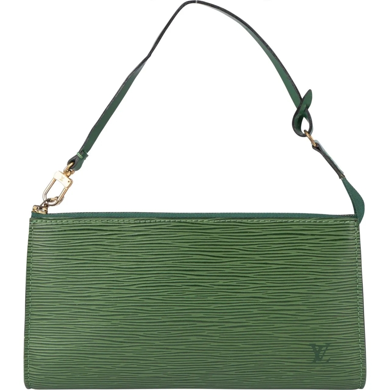 Louis Vuitton Tote Louis Vuitton Green Epi Leather Pochette Accessoir grün