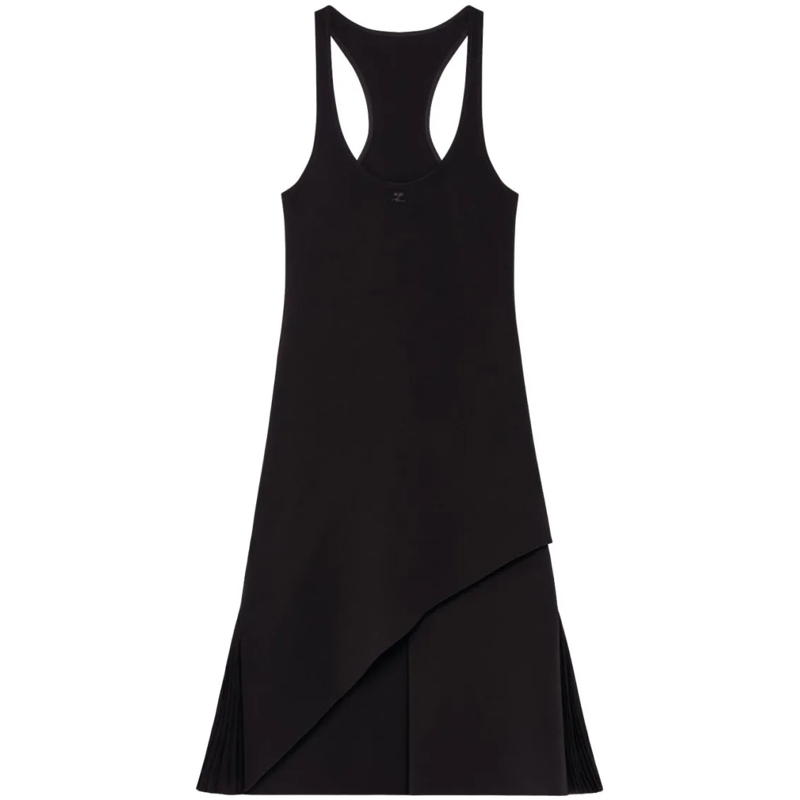 Courrèges Midi-jurk Knee-Length Black Dress Black