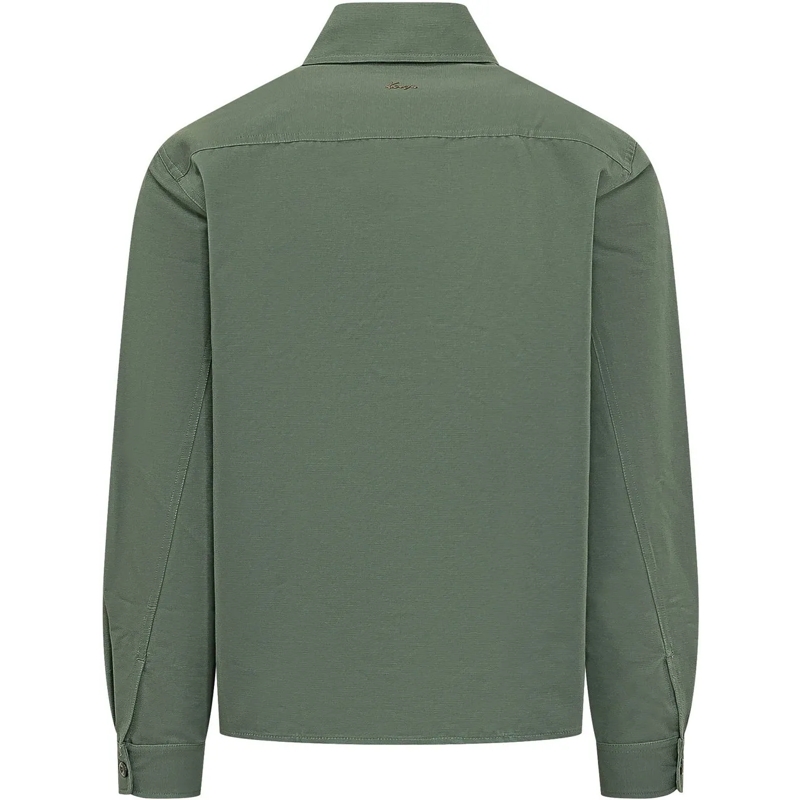 Kenzo Legeres Oberteil Camicia Utility In Cotone grün(Image 2)