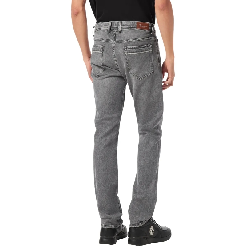 BILLIONAIRE Jeans mit geradem Bein Supergerader Schnitt grau(Image 2)