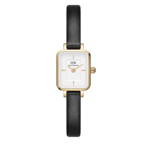 Daniel Wellington Digitaluhr Daniel Wellington Quadro Mini damen Uhr Schwarz DW Gold farbend