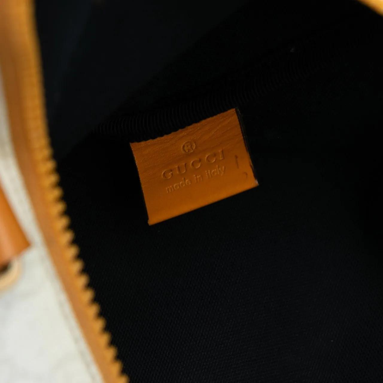 Thumbnail - Gucci Shopper - GG Supreme Heritage Logo Flat Zip Tote - Gr. unisize - in Weiß - für Damen