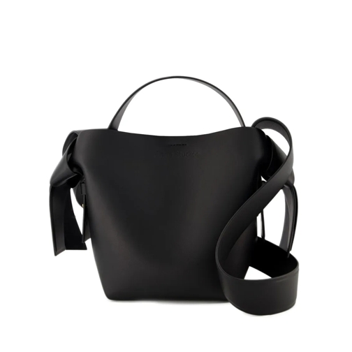 Acne Studios Musubi Mini Crossbody - Black - Leather Black Schultertasche