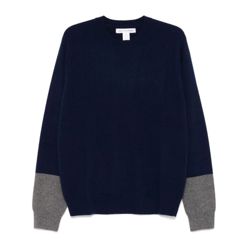 Comme des Garcons Pullover Navy Blue Knit Pullover Blue