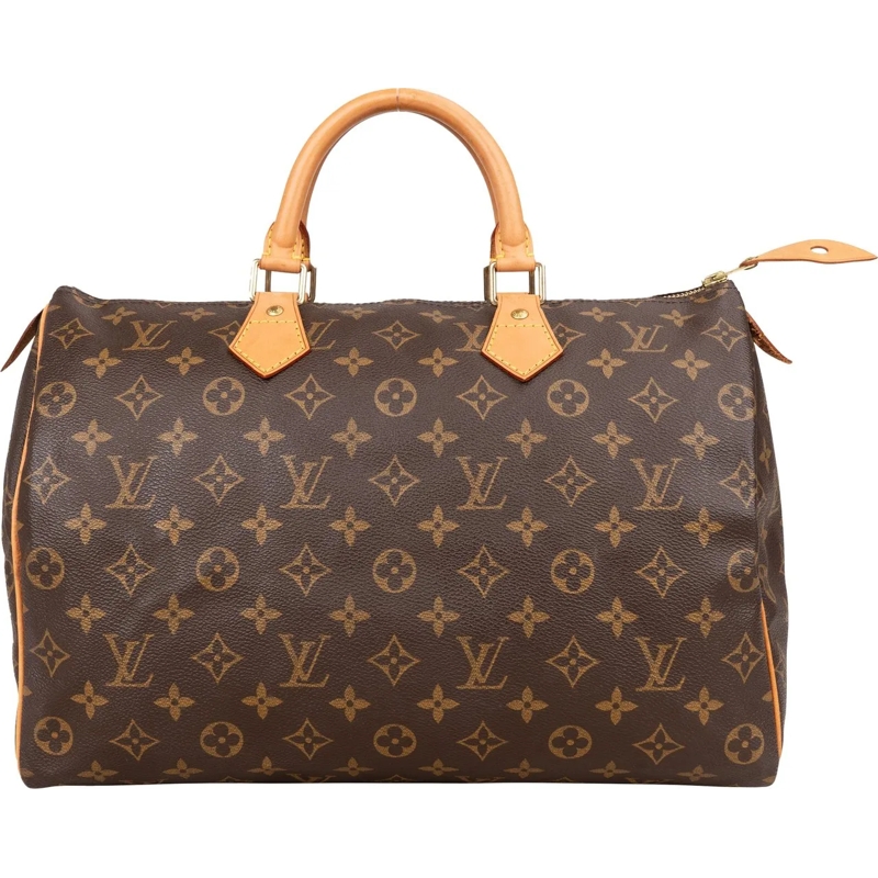 Louis Vuitton Tote Louis Vuitton Canvas Monogram Speedy 35 Handbag braun