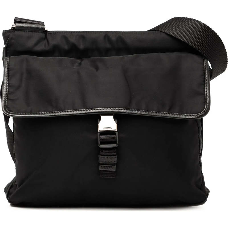 Prada Sac à bandoulière Tessuto Zip Top Crossbody schwarz