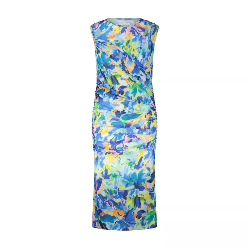 Patrizia Pepe  Figurbetontes Kleid mit farbenfrohem Print Multicolor