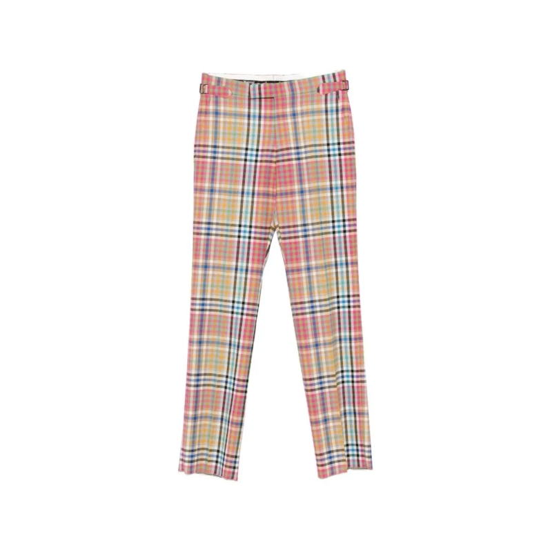 Vivienne Westwood Pantalon Multicolor Plaid Trousers With Tailored Fit And Si Multicolor