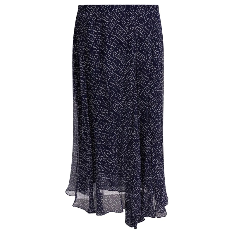 Etoile Isabel Marant Midirok Blue Viscose Skirt With Ruffle Detail Blue