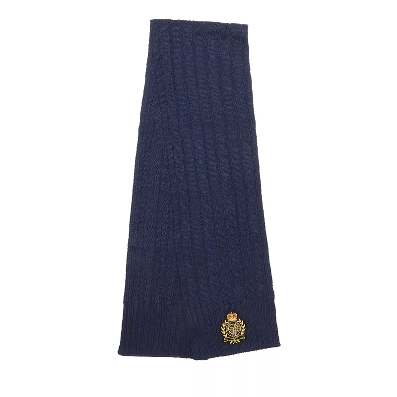 Lauren Ralph Lauren Wollschal Cbl Ptch Scarf Navy