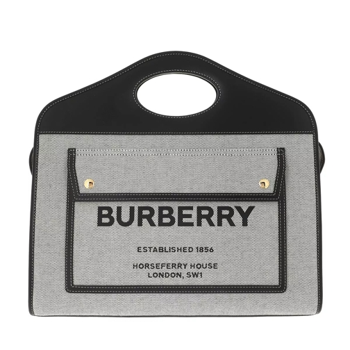 Burberry Small Pocket Tote Bag Black Fourre-tout