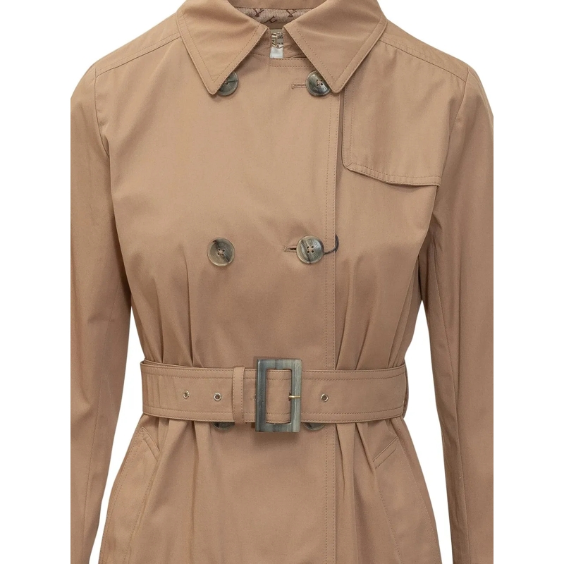 Herno Trenchcoat Trench Impermeabile con Cintura beige(Image 4)