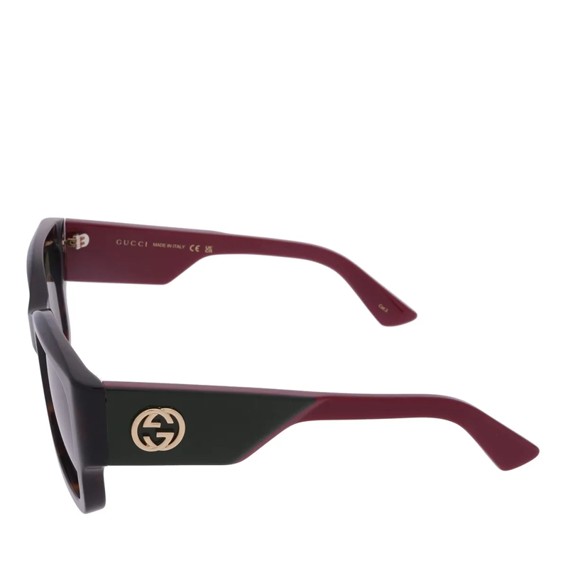 Gucci Sonnenbrille GG1663S-002 Havana-Red-Green(Image 4)