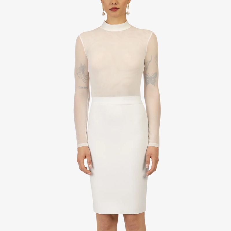 Kraimod Cocktailkleid Bandagekleid weiss(Image 7)