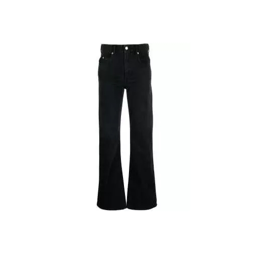 Etoile Isabel Marant High-Rise Flared Denim Jeans Black 