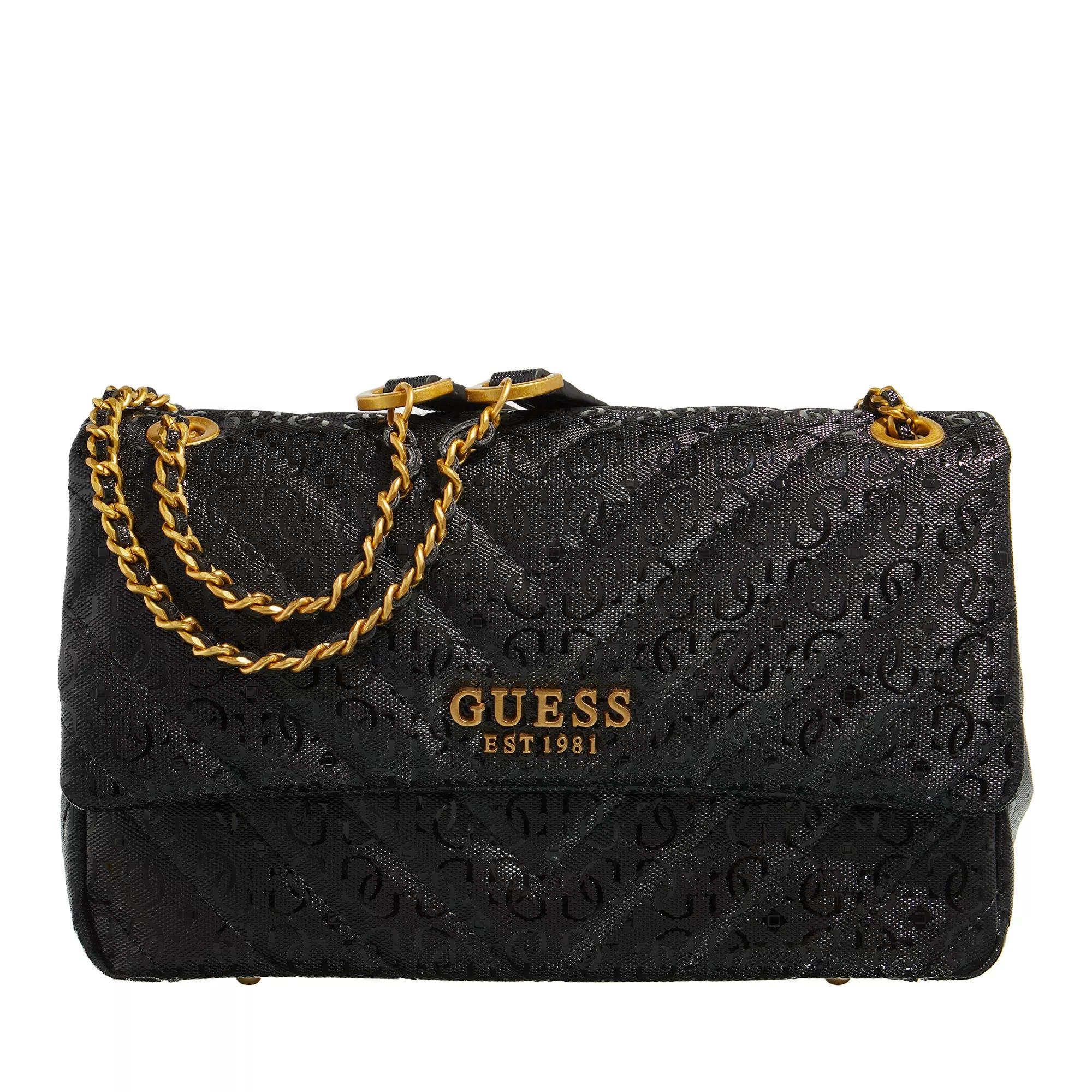 Guess Crossbody Bags - Jania Convertible Xbody Flap - Gr. unisize - in Schwarz - für Damen