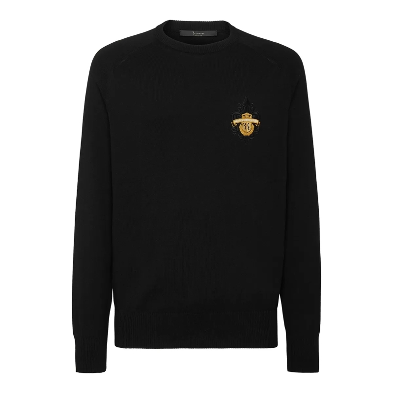 BILLIONAIRE  Rundhalspullover schwarz