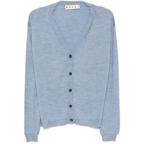 Marni Strickjacke Light Blue Mending Cardigan Blue