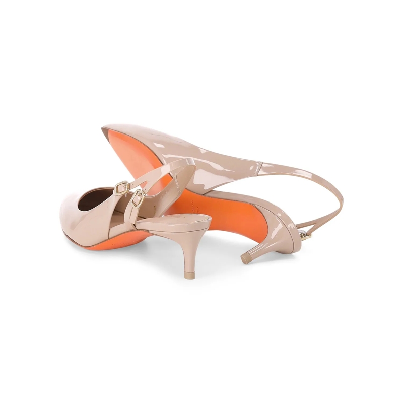 Santoni Schnürschuhe Pumps aus Leder pink(Image 2)