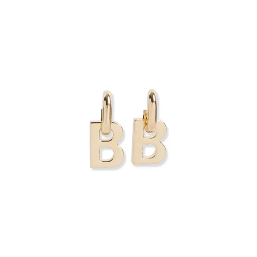 Balenciaga B Chain Xs Earrings Gold 