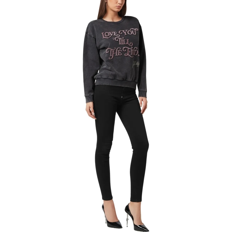 Philipp Plein Top Sweatshirt Ls Love schwarz(Image 4)