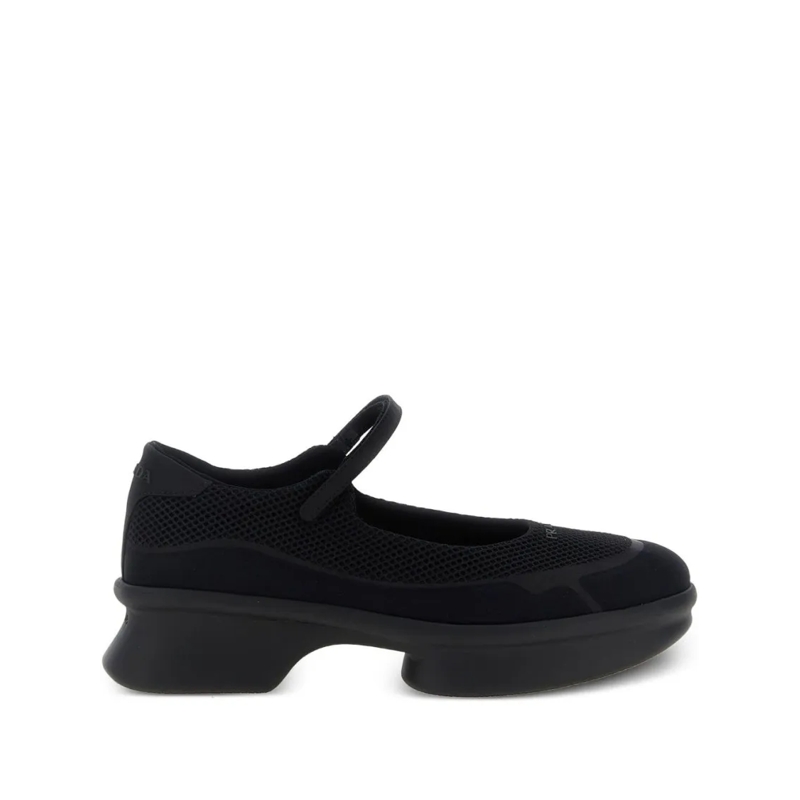 Prada Ballerinas Black Mesh Ballerinas Black