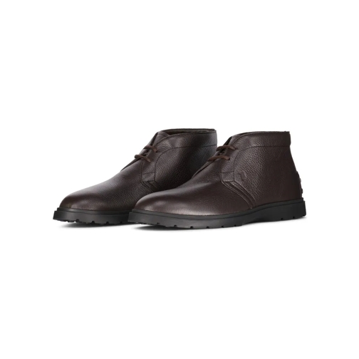 Tod's Chukka Boots Polacco Ibrido Dunkelbraun Schnürschuhe