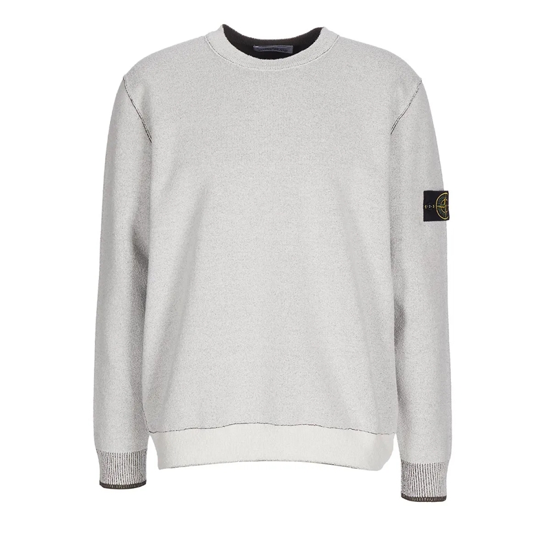 Stone Island Pull CREW NECK weiß