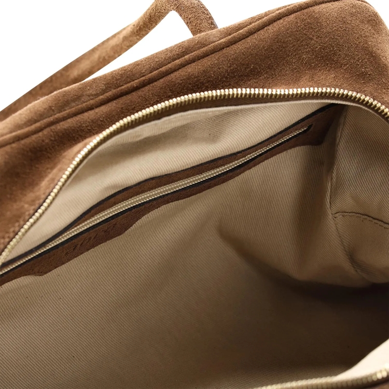 Abro Crossbodytas Schultertasche Amara aus Veloursleder braun(Image 4)