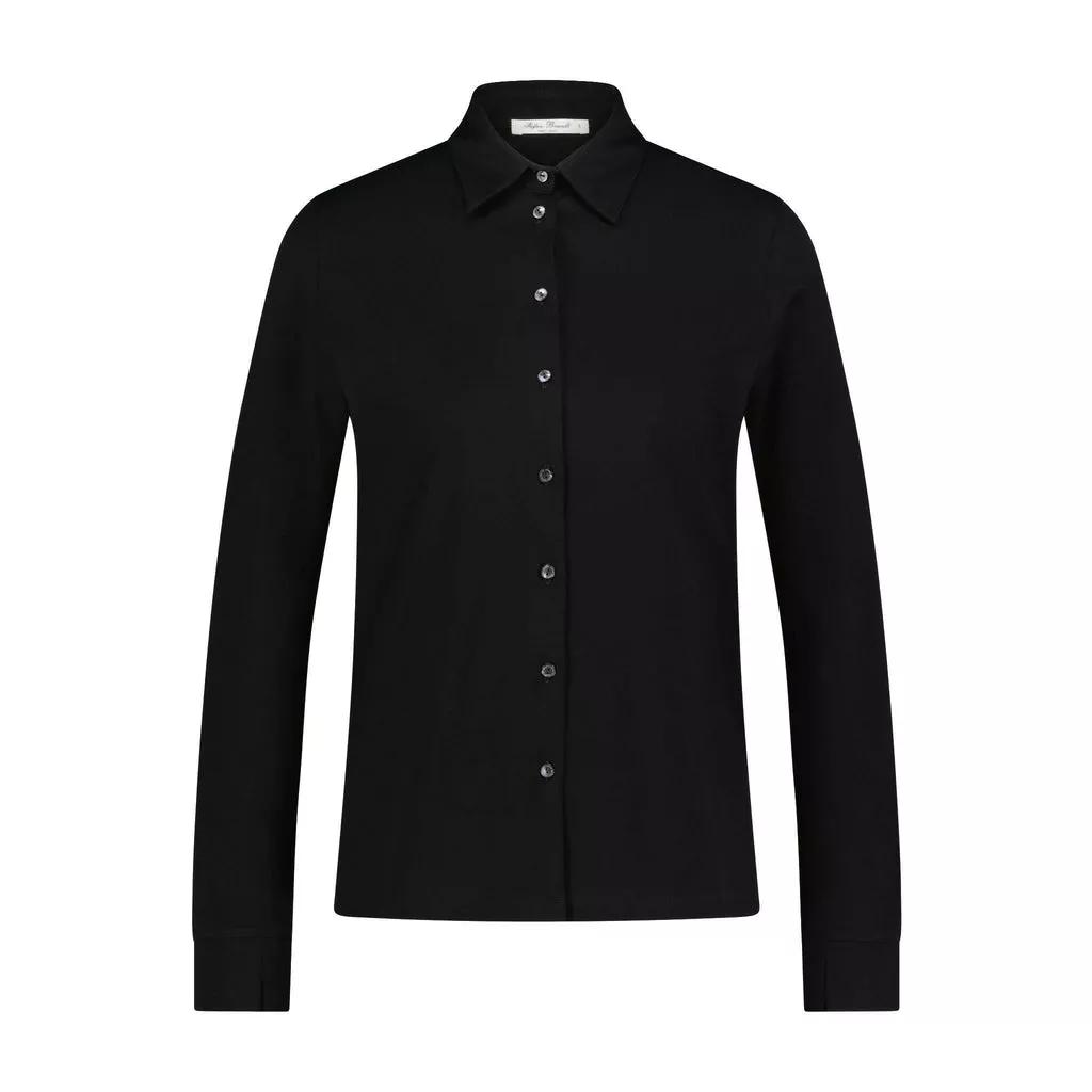 Thumbnail - Stefan Brandt - Bluse Ada aus Baumwolle - Größe XS - black