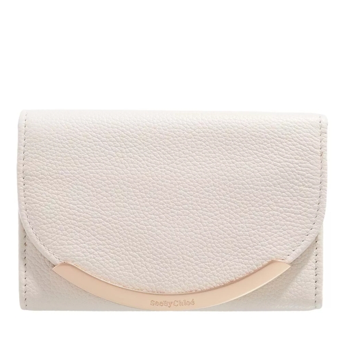 See By Chloé French Wallet Leather Cement Beige Klaffplånbok