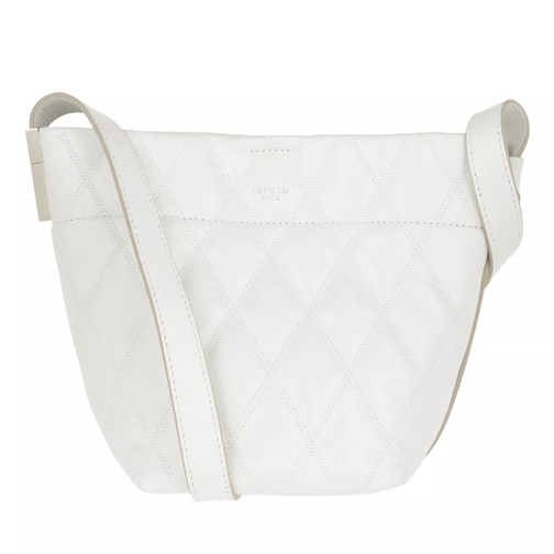 Givenchy Mini GV Bucket Bag Quilted Leather White Borsa a secchiello