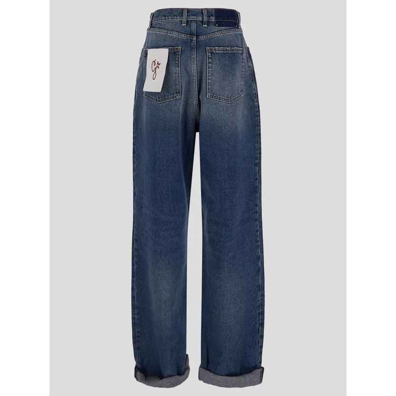 Golden Goose Jeans Medium Wash High-Waisted Jeans Blue(Image 2)