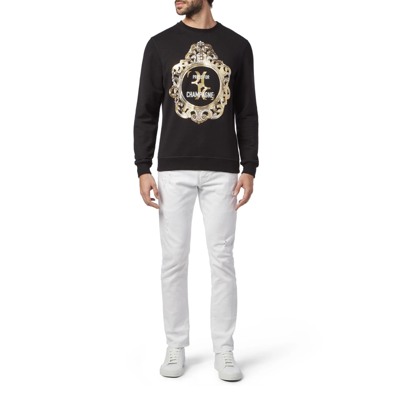 BILLIONAIRE Top Sweatshirt Baroque schwarz(Image 3)