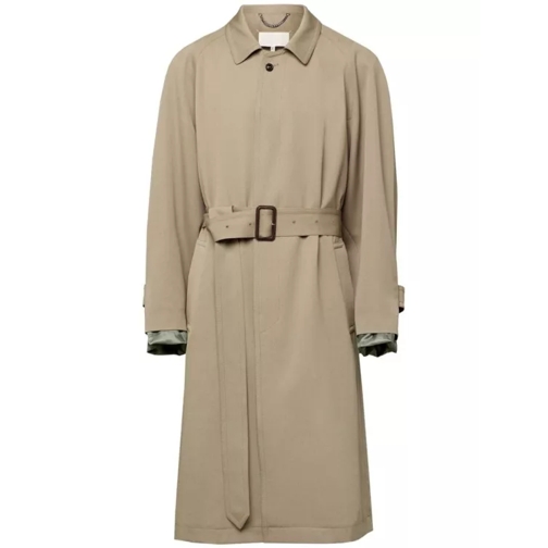 Maison Margiela  Sand Beige Mid-Length Coat Neutrals