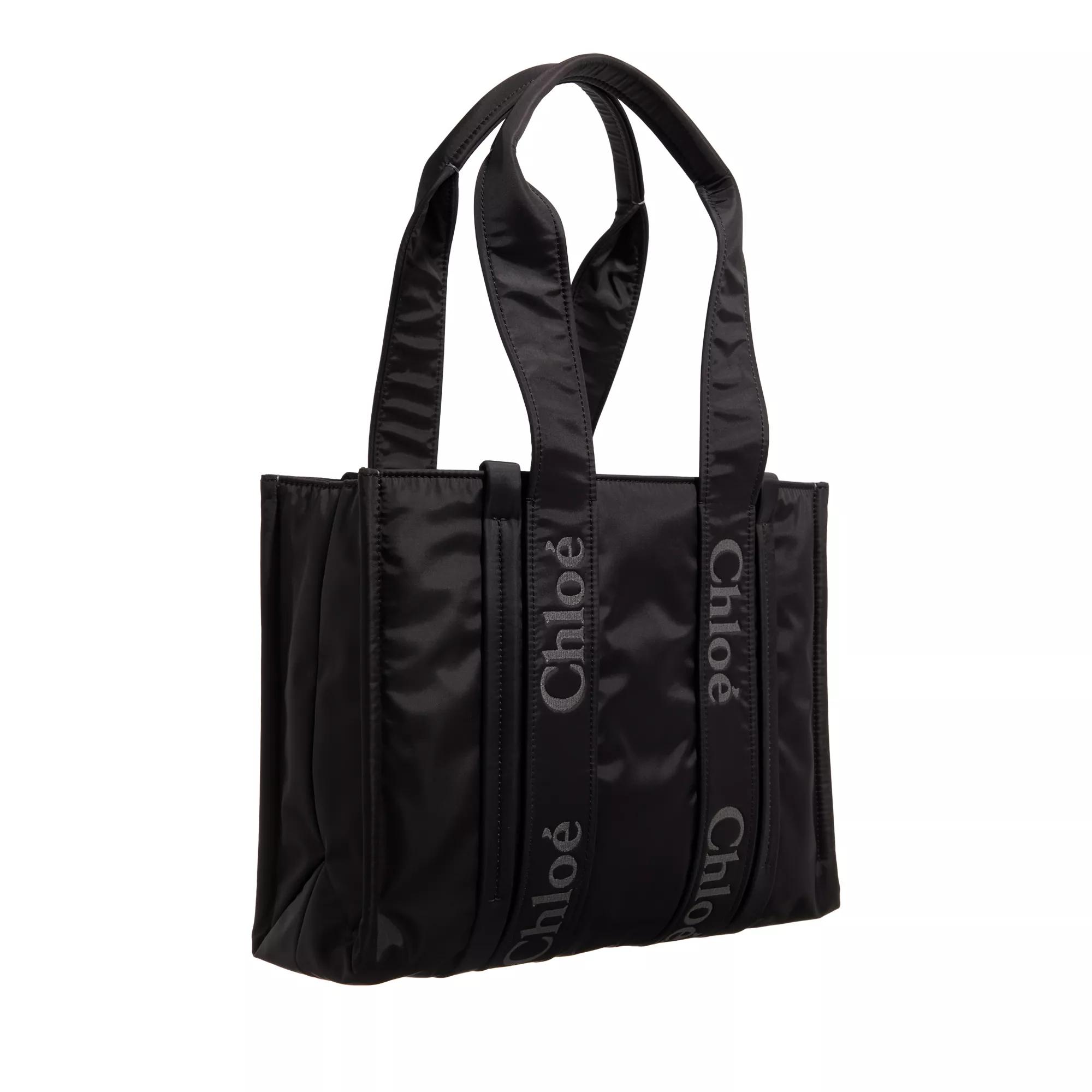 Chloé Woody Medium shopper tas Black Dames