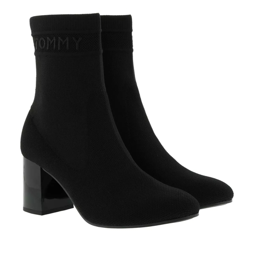 Tommy Hilfiger Tommy Mid Heeled Ankle Boot Black Ankle Boot
